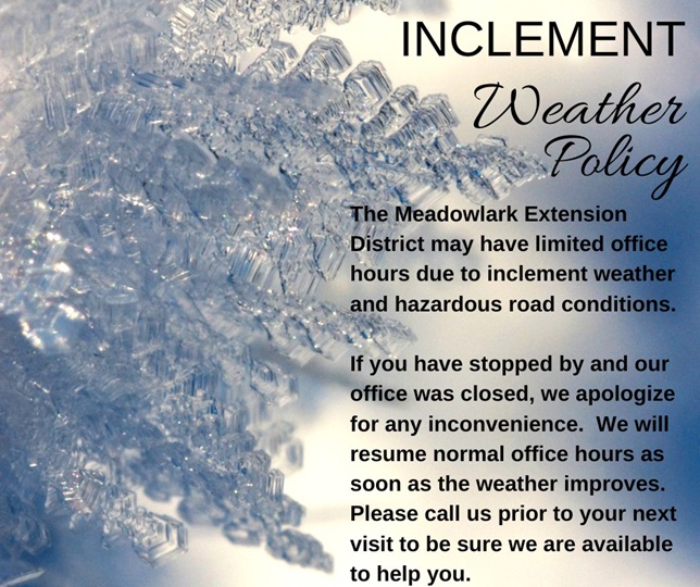 Inclement Weather Policy